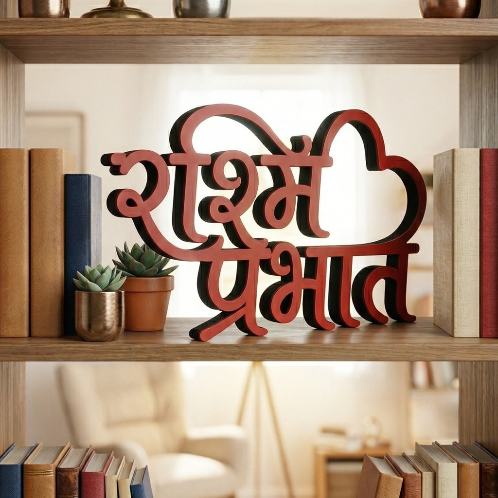 Personalized Hindi Name Table Sign