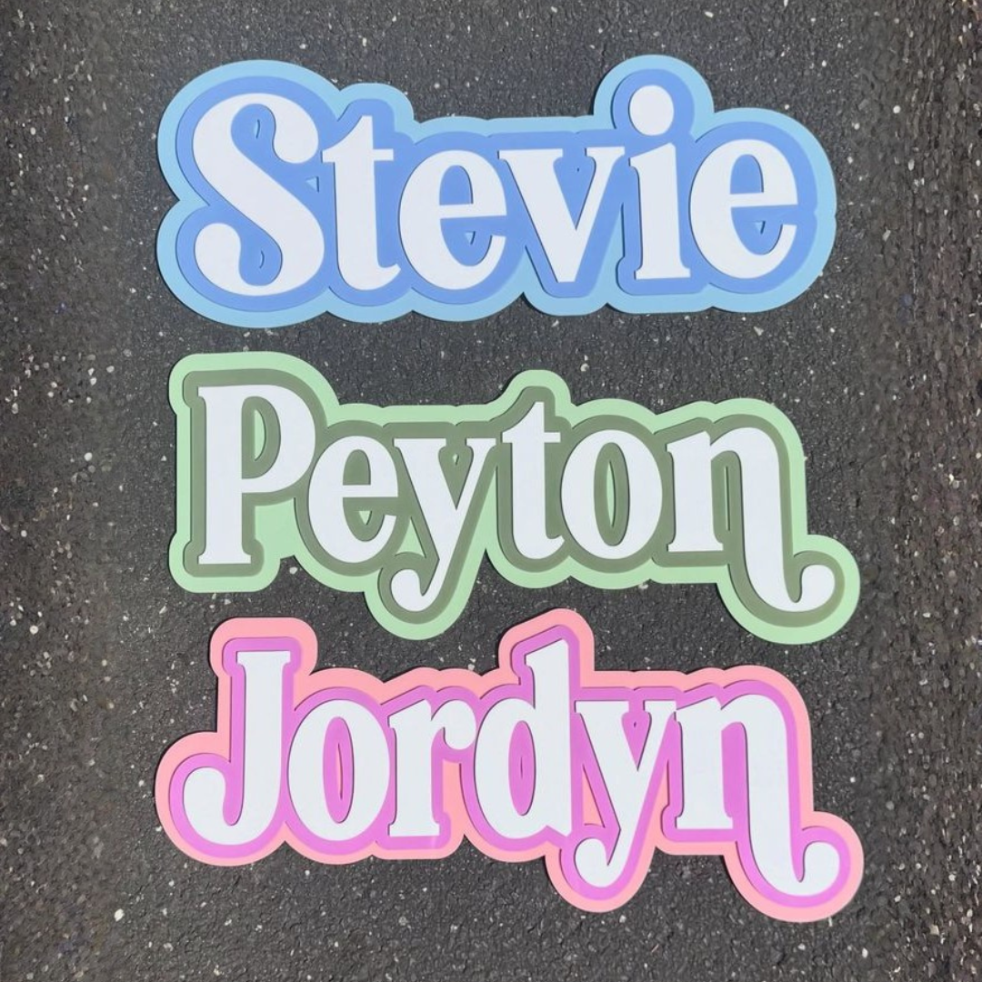 Personalized Name Sign | Minimal Wall Decor