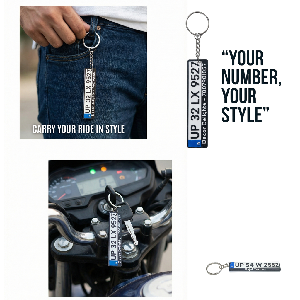 Number Plate Keychain