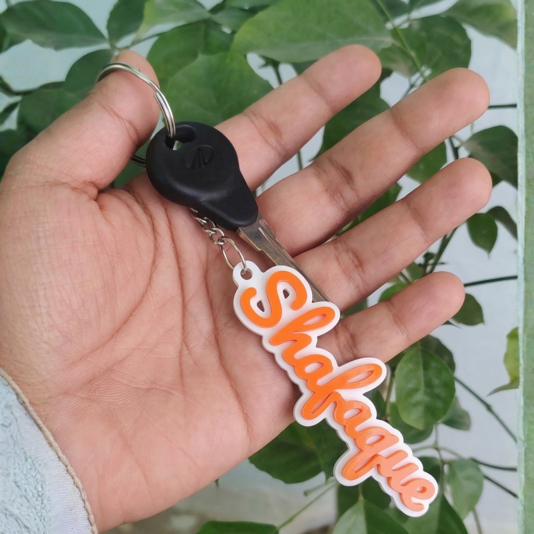 Custom Name Keychain | Single Colour