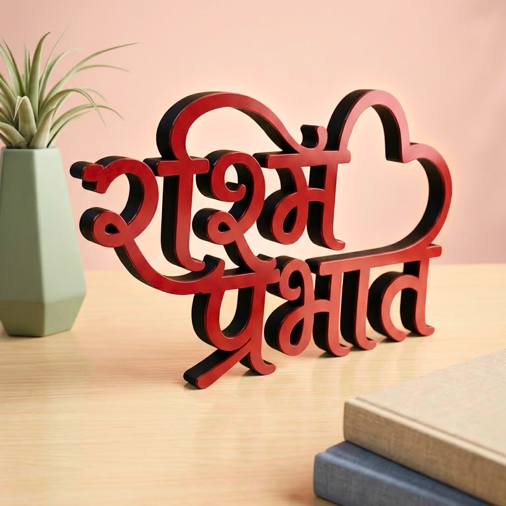 Personalized Hindi Name Table Sign
