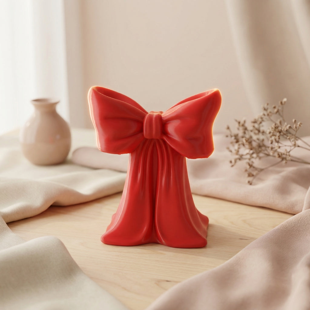 Red Bow Make-up Brush Holder | Brush Holder | Make-up Desk Decor