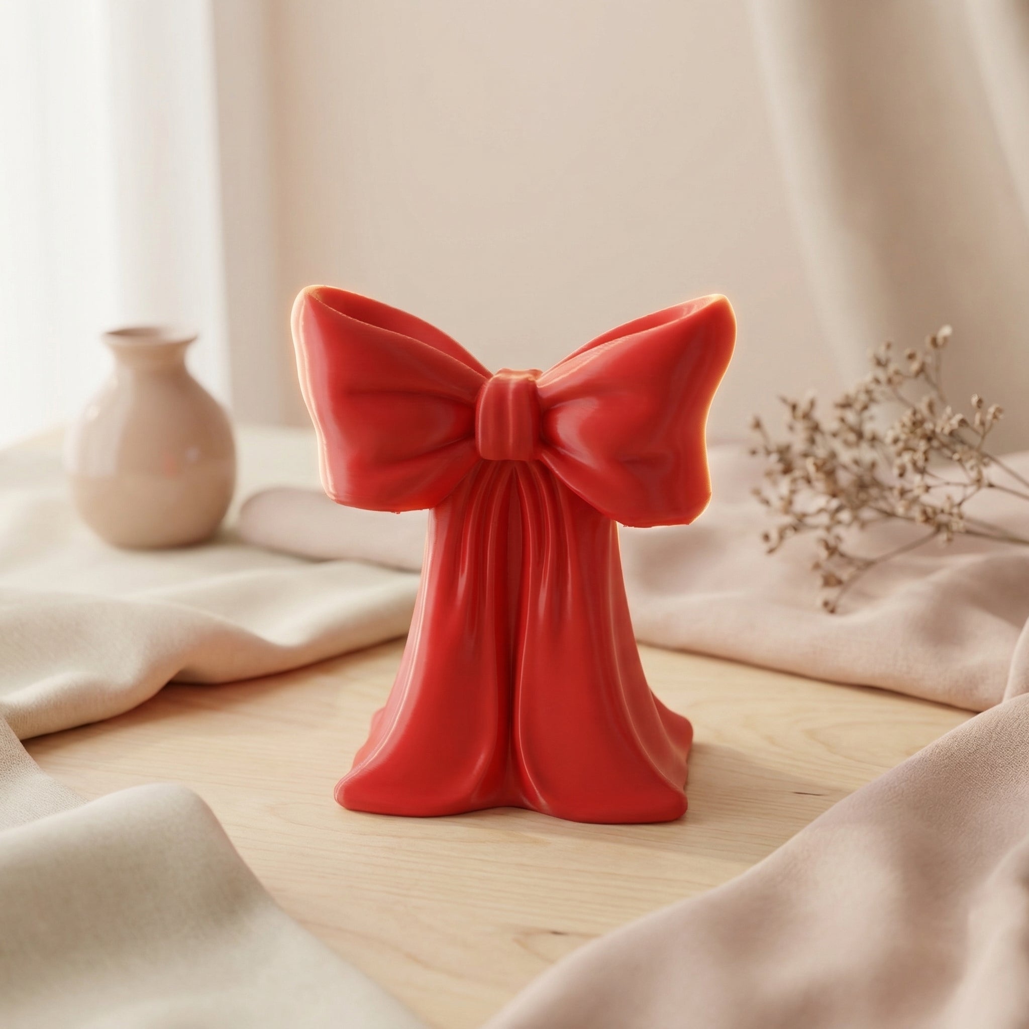 Red Bow Make-up Brush Holder | Brush Holder | Make-up Desk Decor
