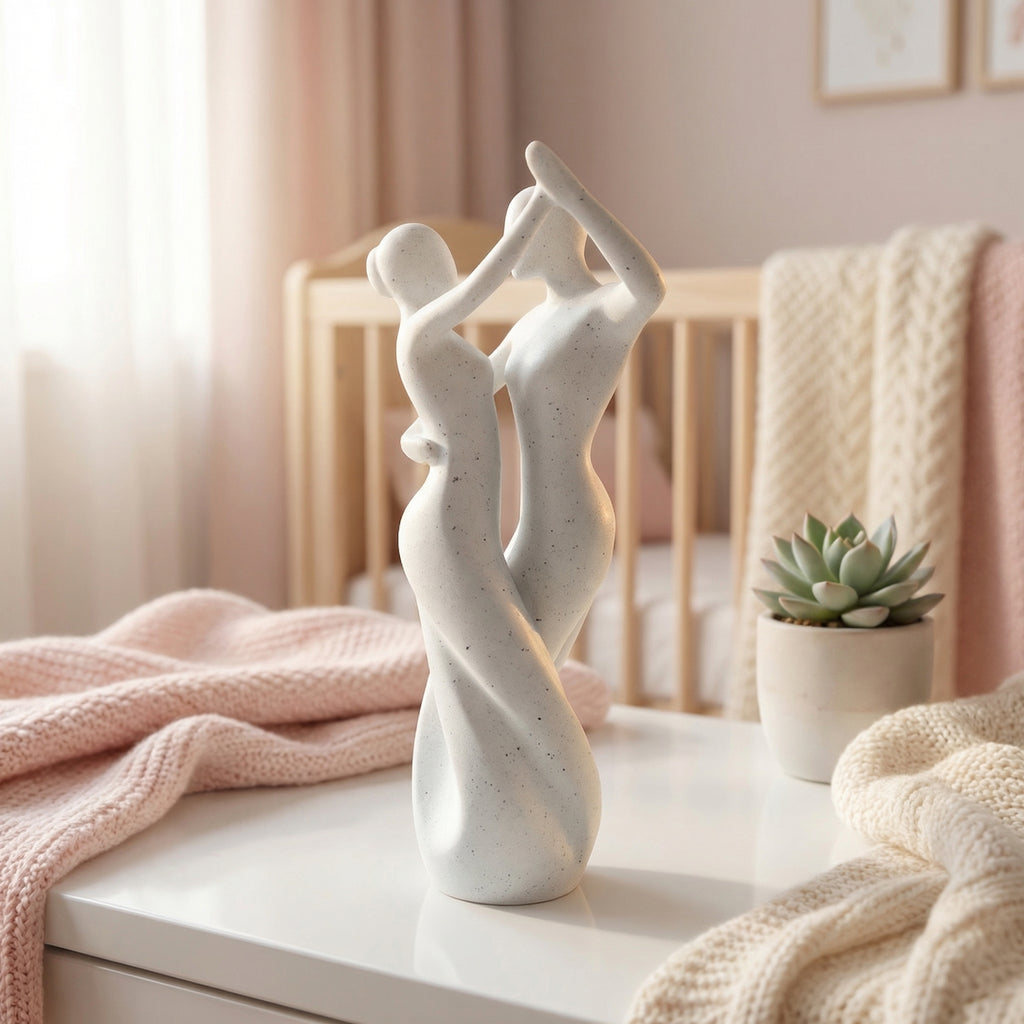Dancing Couple Statue Decor | Marble Finish | Table/Shelf Decor