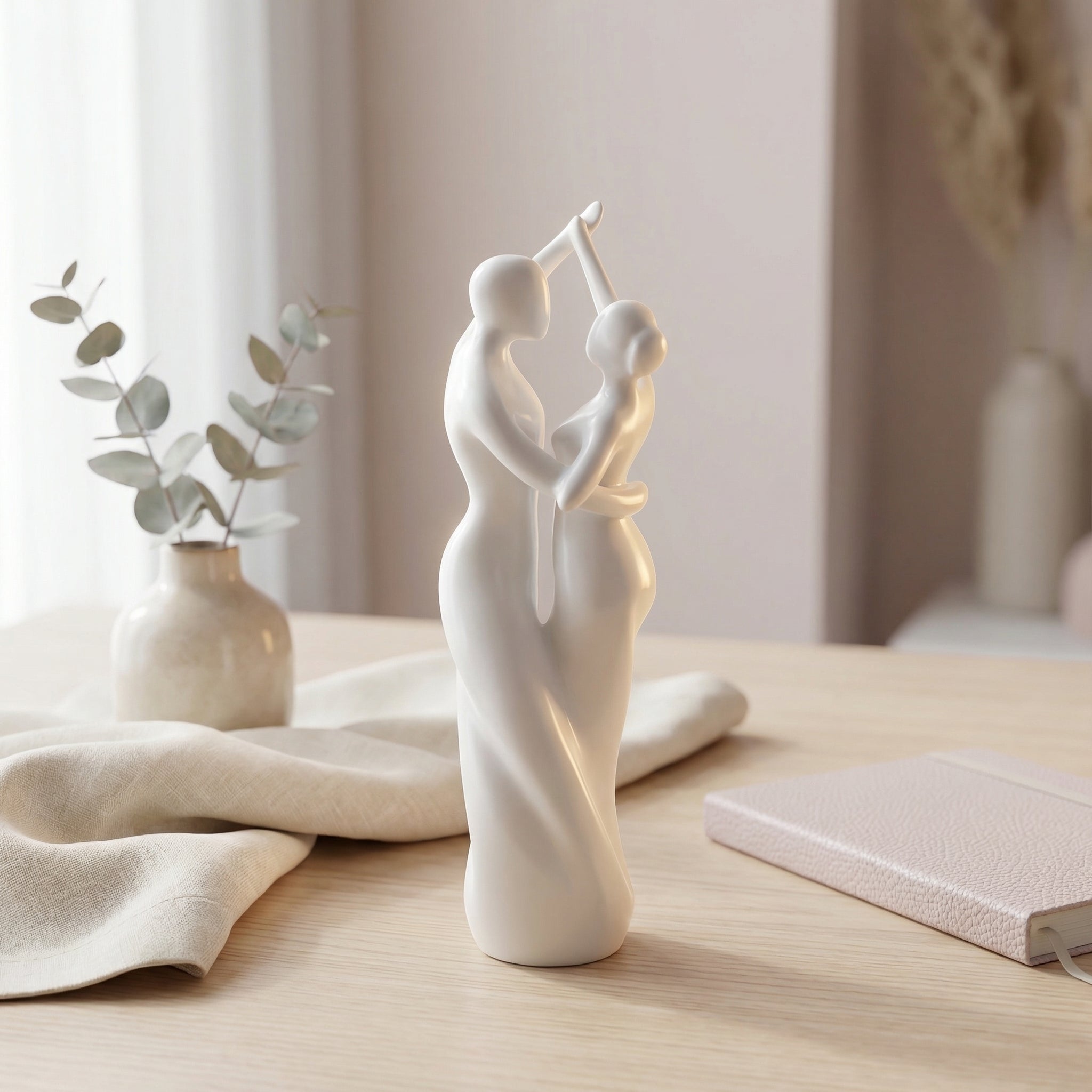 Dancing Couple Statue Decor | Marble Finish | Table/Shelf Decor