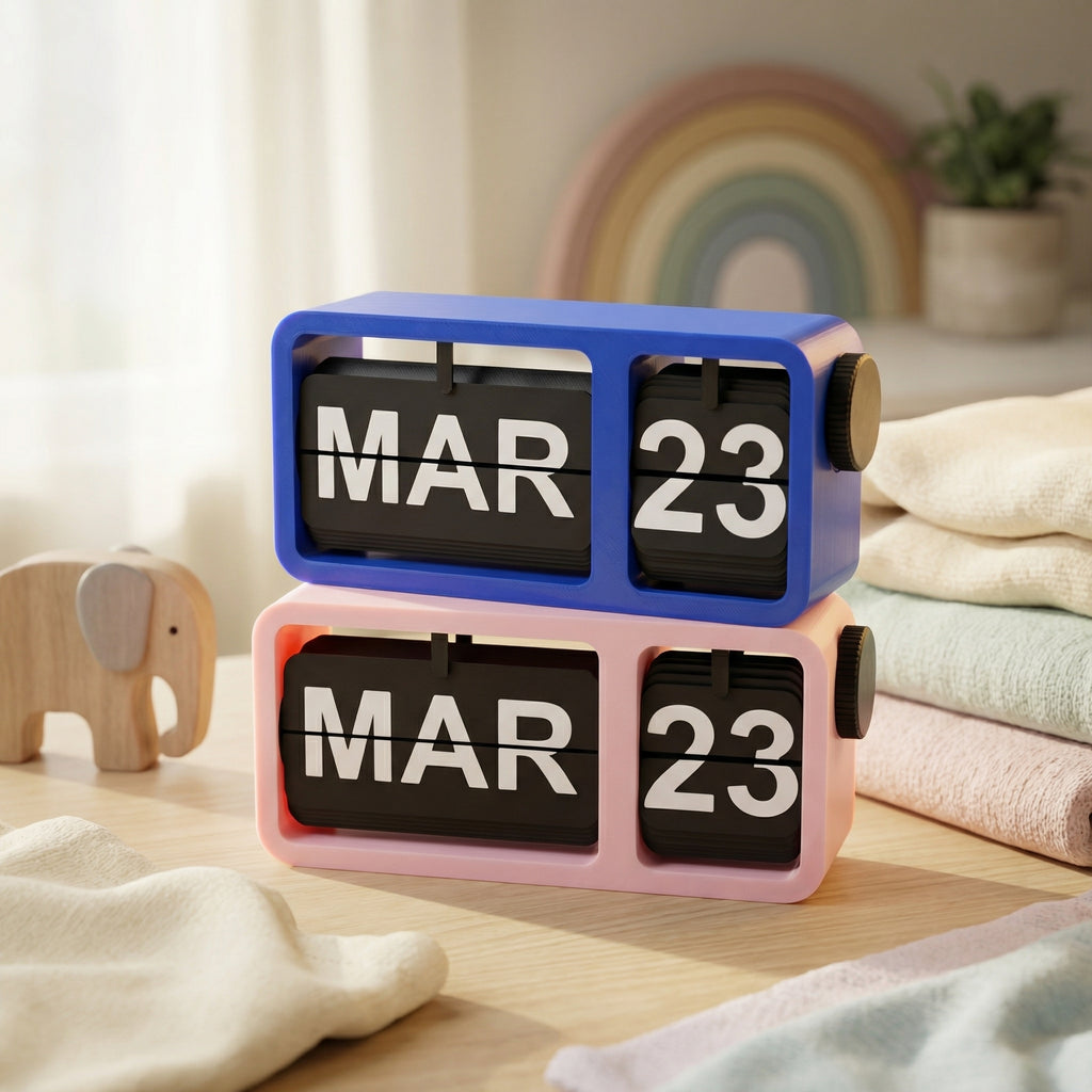 Minimal Manual Calendar | Turning Calendar